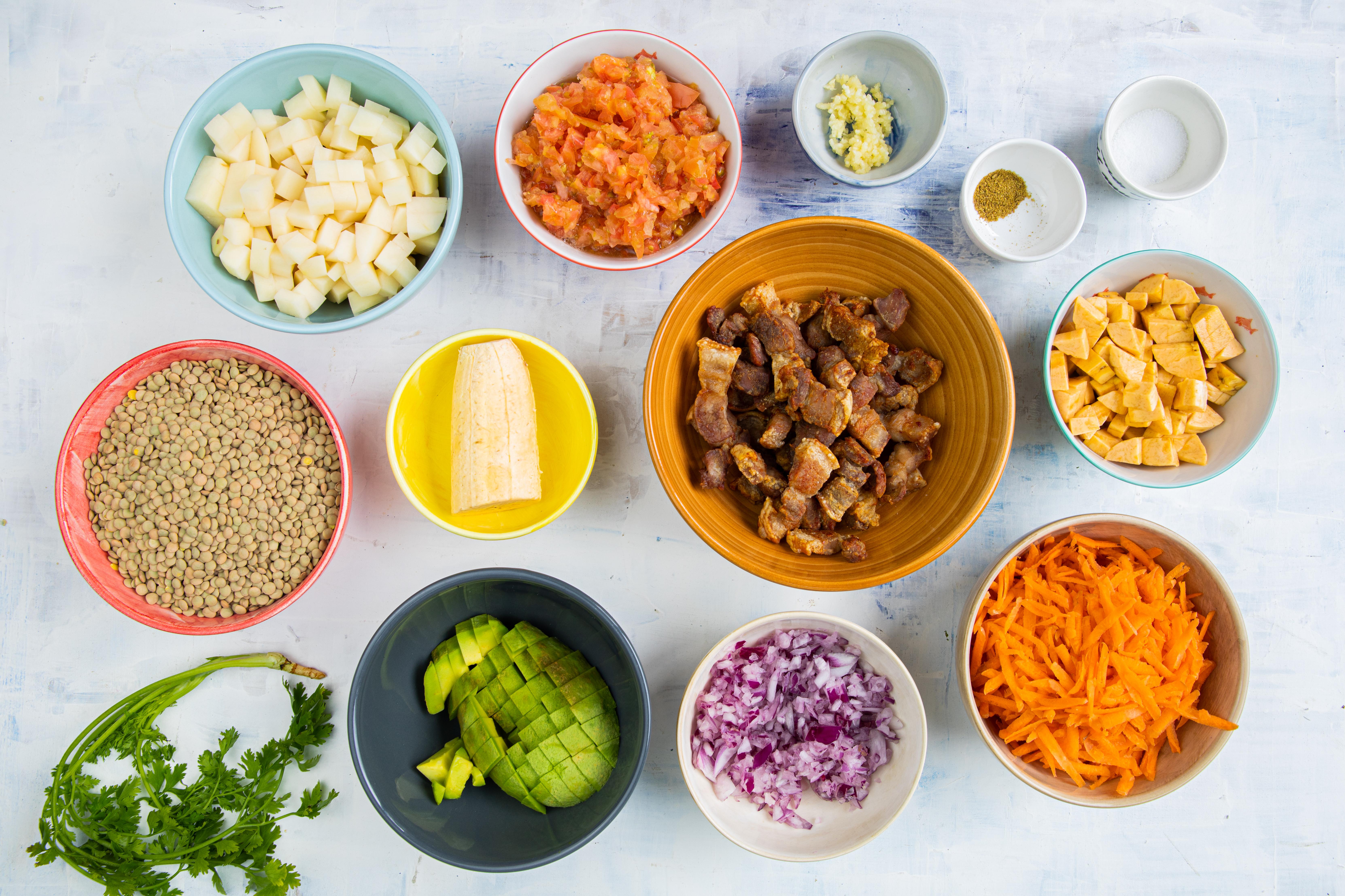 Ingredientes cazuela de lentejas