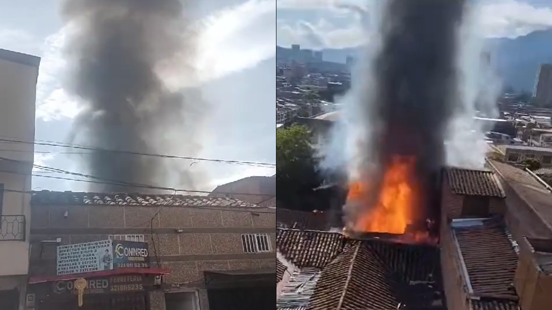 Incendio en Bello afectó siete viviendas y cuatro locales comerciales, ¿qué pasó?