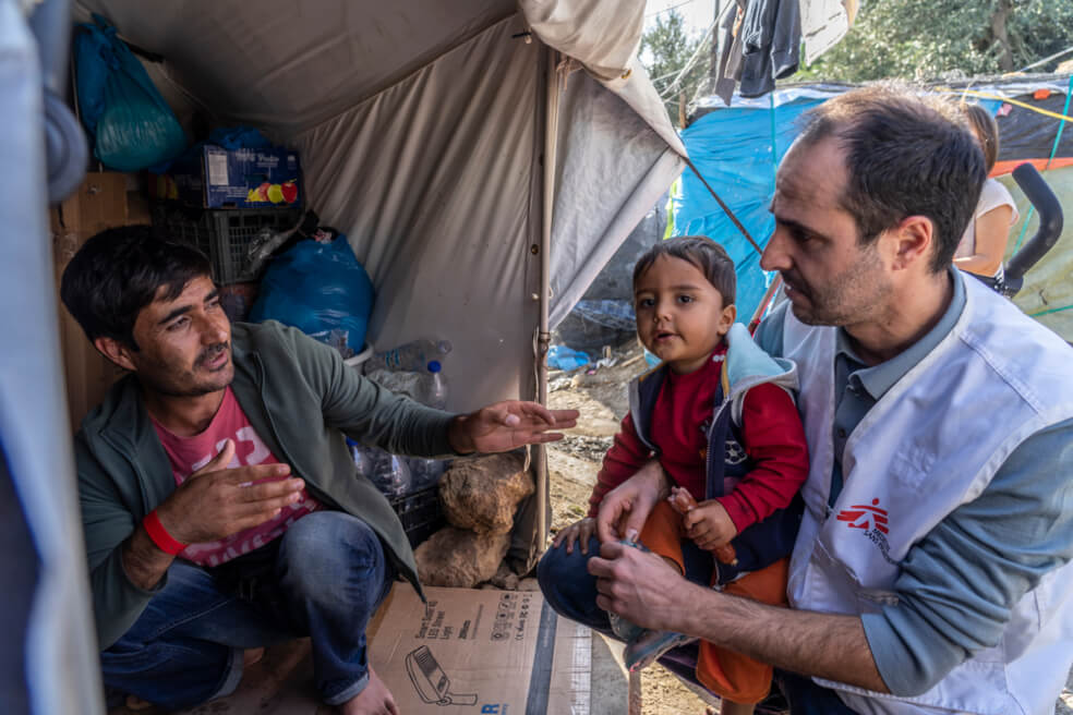 La situación de los refugiados en los campos de Grecia es grave.  / Médicos sin Fronteras