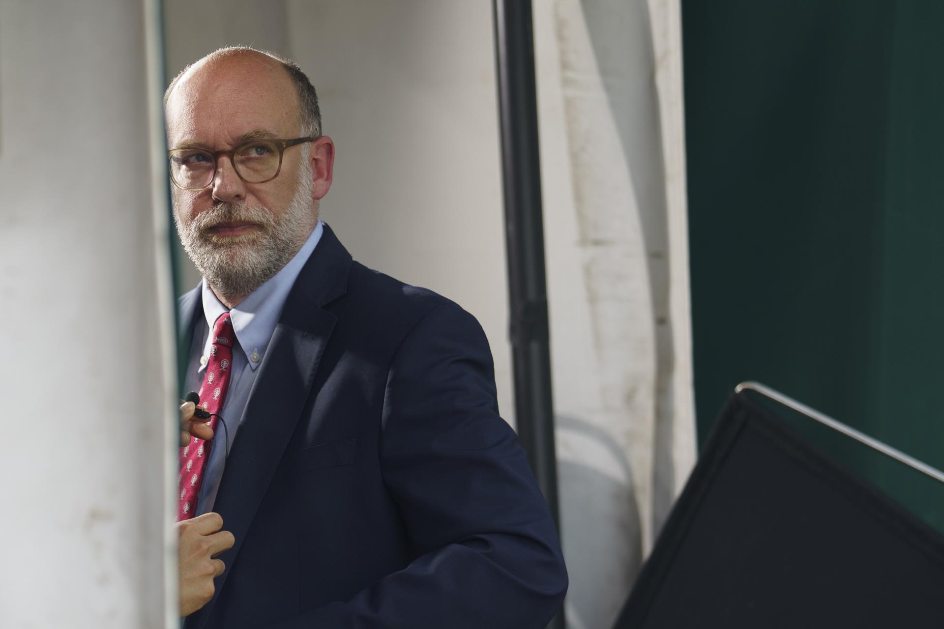 WASHINGTON DC (United States), 11/06/2025.- Director of the Office of Management and Budget (OMB) Russell Vought at the White House, Washington, DC, USA, 11 June 2025. EFE/EPA/WILL OLIVER
