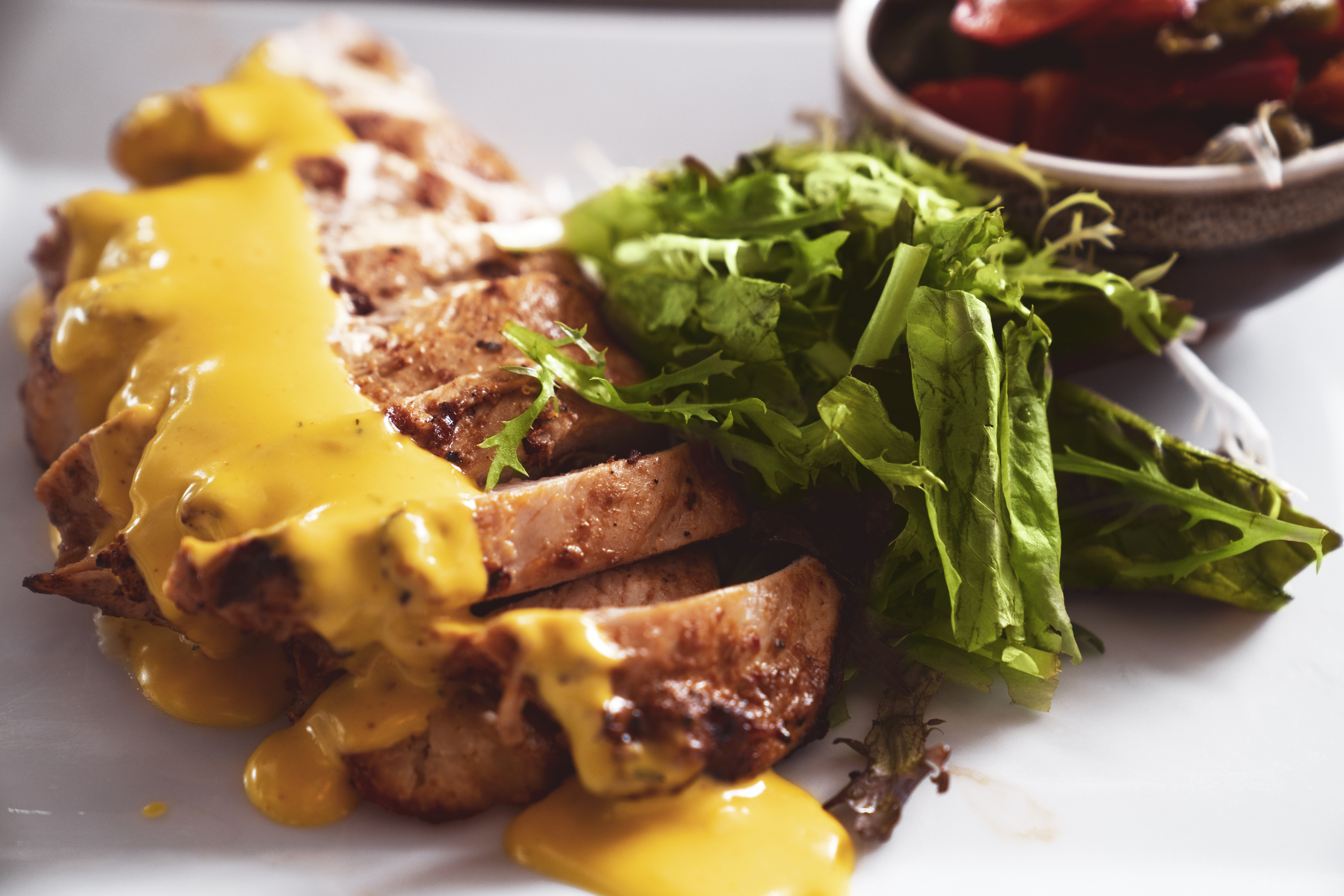 Receta para el almuerzo: pollo a la mostaza