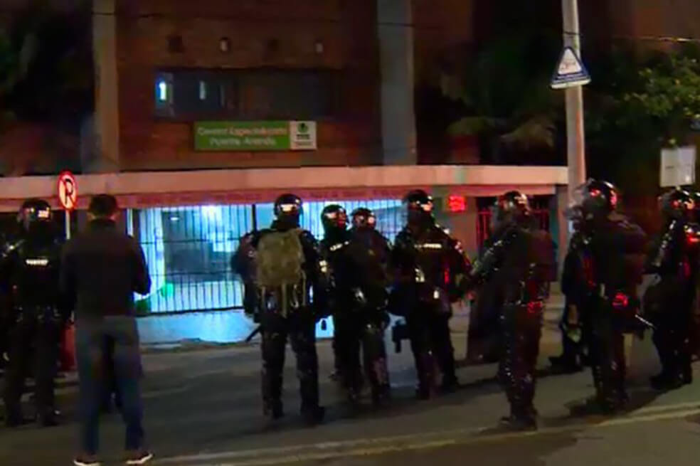 Motín dejó cinco menores infractores heridos en el centro de Bogotá