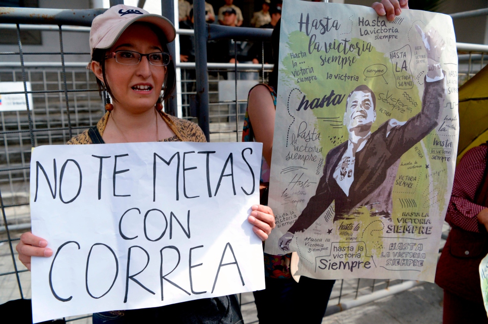 Defensa de Correa asegura que el proceso en su contra está lleno de irregularidades