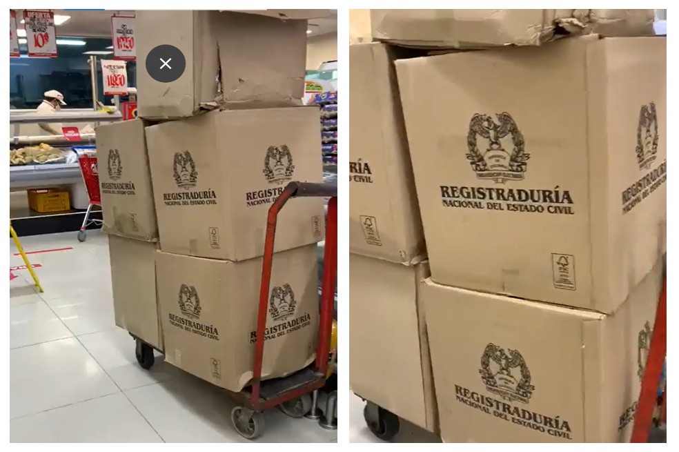 La polémica por las cajas de la Registraduría que estaban en un almacén Olímpica
