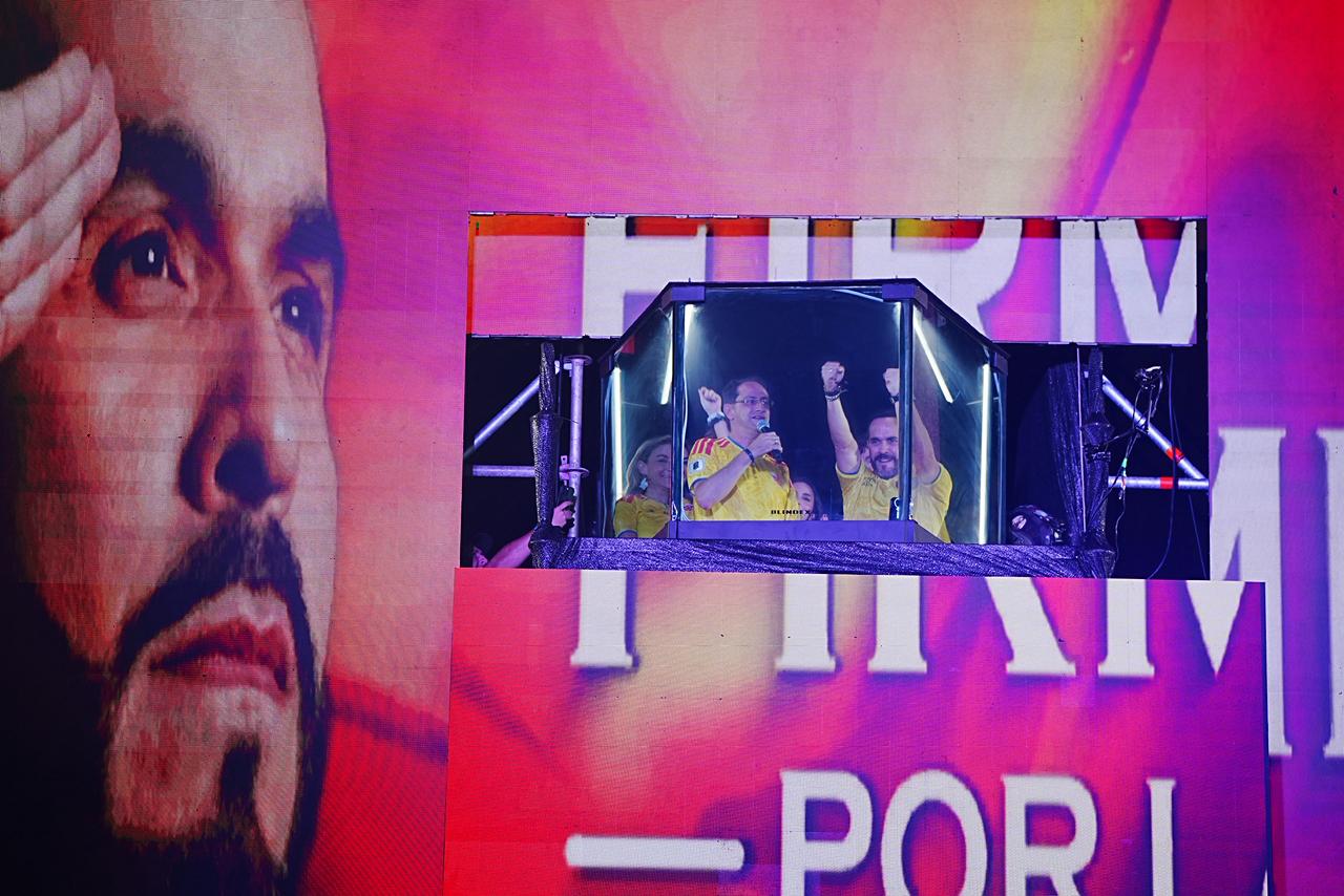 Abelardo de la Espriella recibió los resultados en Barranquilla.