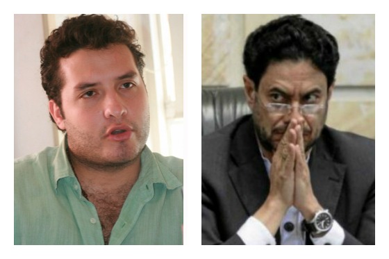 El representante Jaime Felipe Lozada y el senador Iván Cepeda Castro.