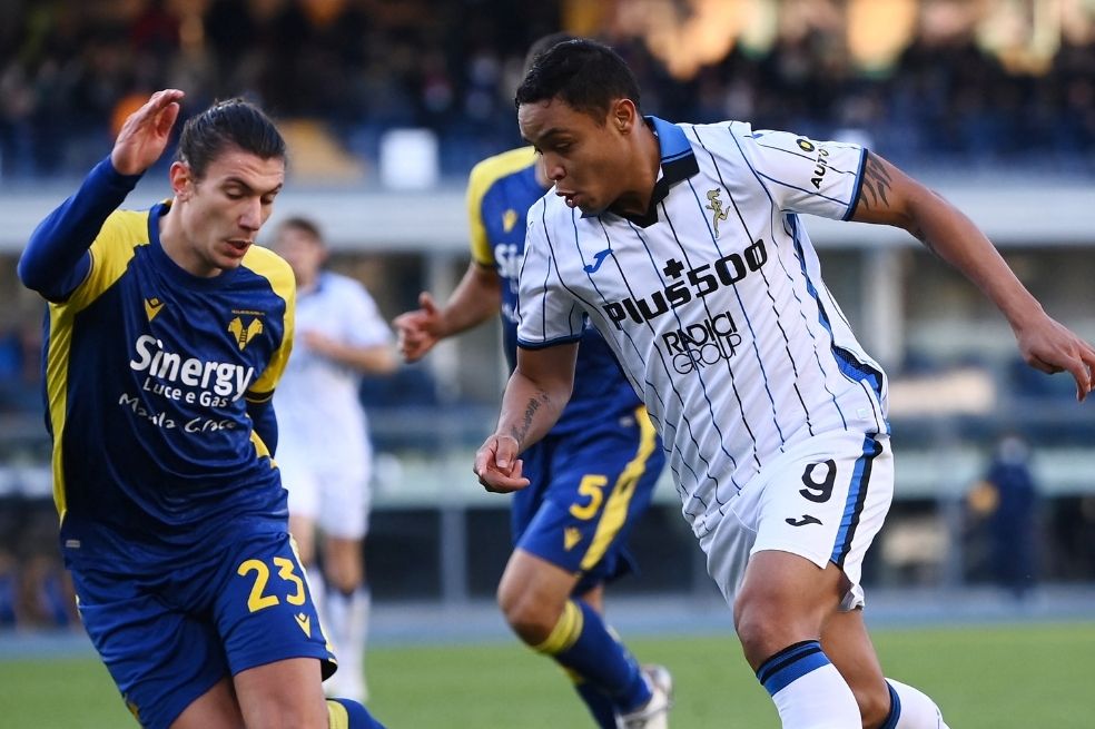 Muriel y Zapata, presentes en la victoria de Atalanta contra Hellas Verona