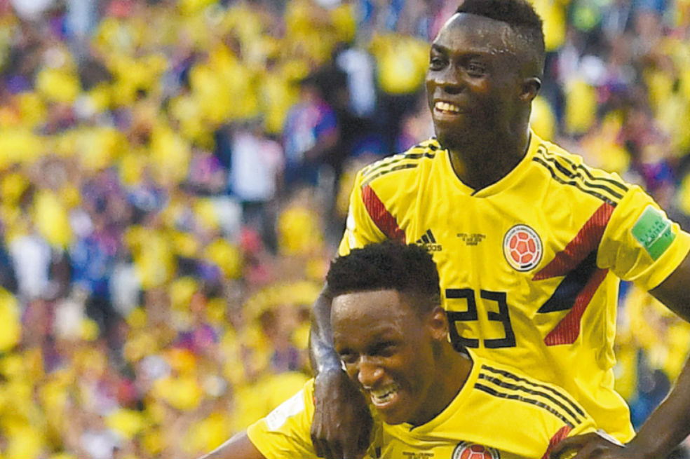Yerry Mina y Dávinson Sánchez mandaron a Colombia para Moscú