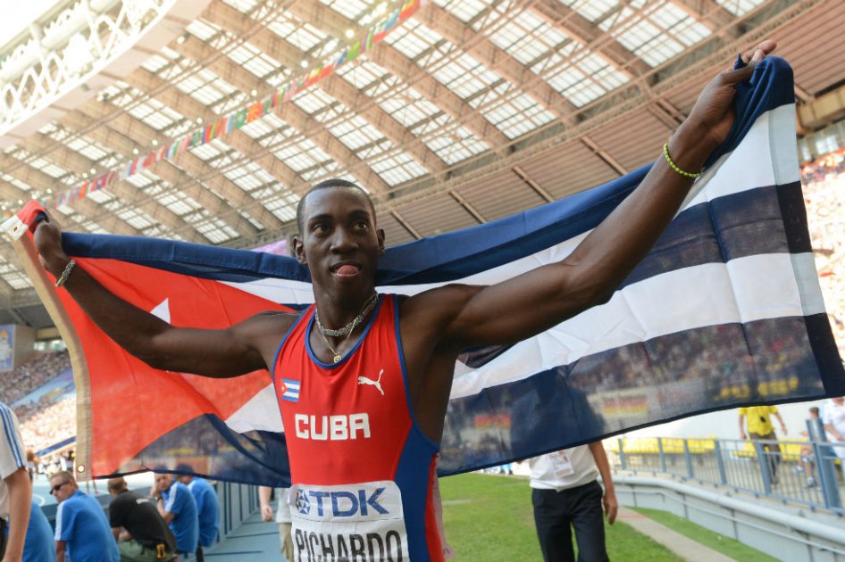 edro Pablo Pichardo, uno de los favoritos al oro en triple salto del Mundial de atletismo de Beijing. Foto: AFP