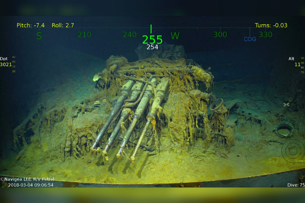 Hallan restos del USS Lexington, célebre portaaviones hundido durante la II Guerra Mundial