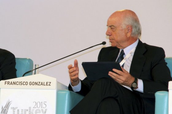 Francisco González, reelecto presidente del BBVA hasta 2019