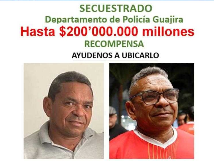 Elevan a $200 millones la recompensa por información sobre el padre de Luis Díaz