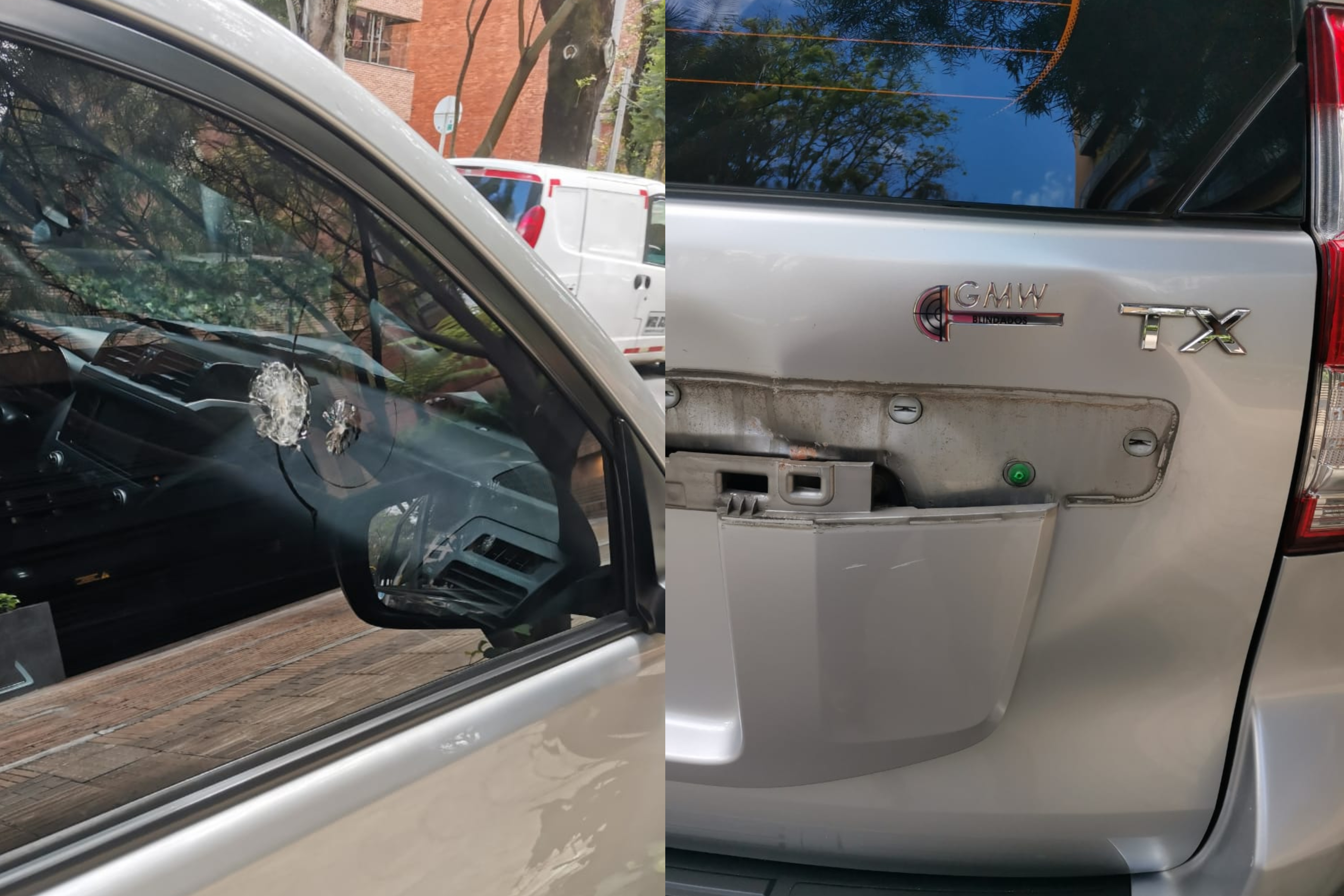 A piedra atacaron el vehículo de la ministra de Transporte en Suba, Bogotá
