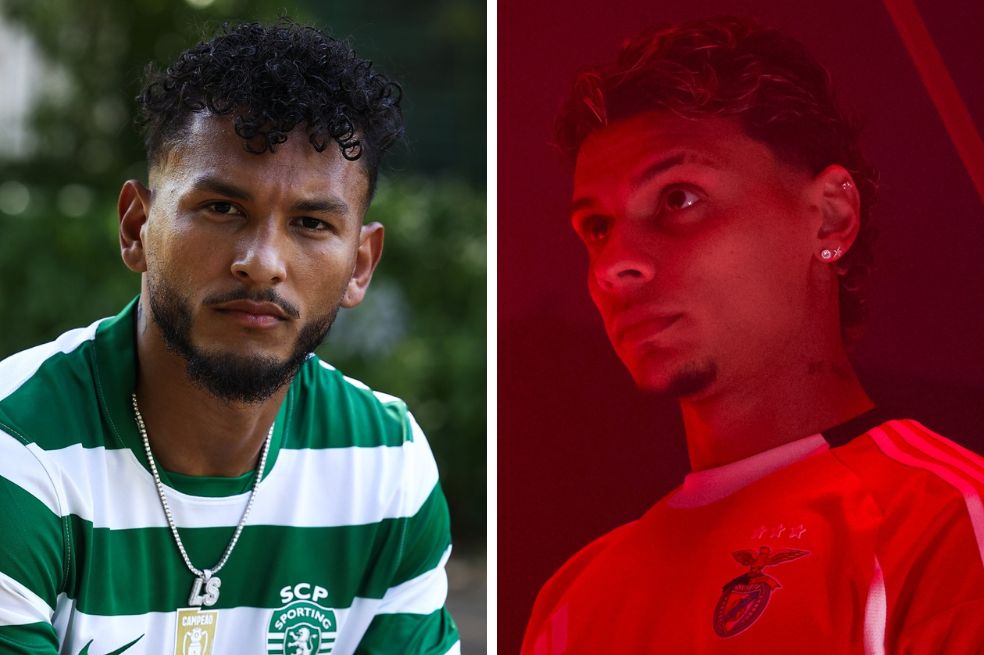 Luis Javier Suárez (Sporting) y Richard Ríos (Benfica) serán rivales en la Supercopa de Portugal 2025.