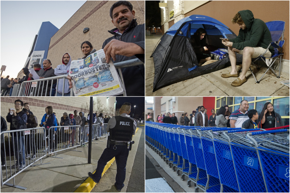 Imágenes: tiendas de EE. UU. empiezan a acoger las eternas filas del “Black Friday”