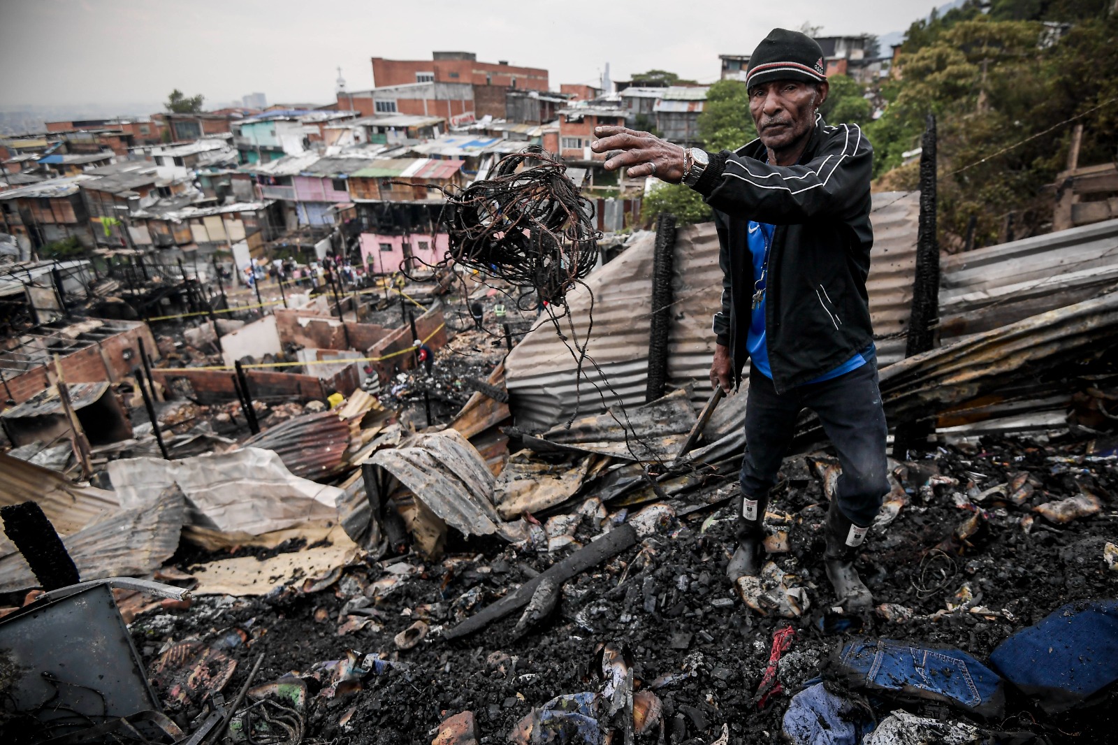Los rostros del incendio del barrio Ramírez