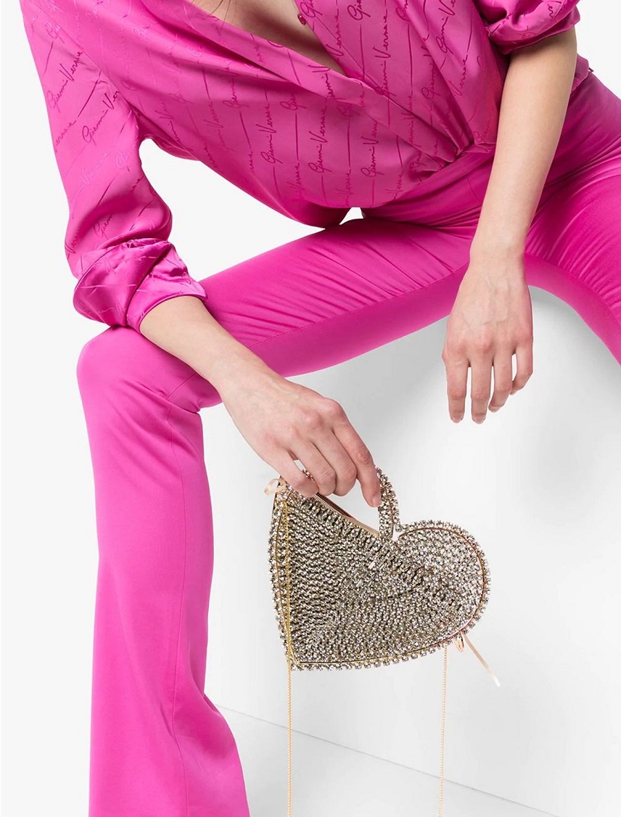 1.Rosantica - bolsa de mano Rejina con forma de corazón