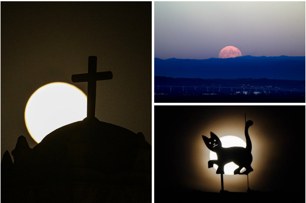 En fotos: así se vio la superluna de noviembre, la más grande del año