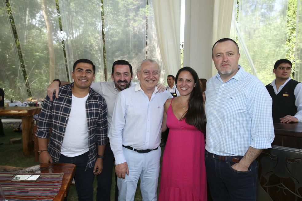Raúl Ospina, Maximiliano Pasó, Emilio Garie, Mónica Rosas y Andrés Rosero