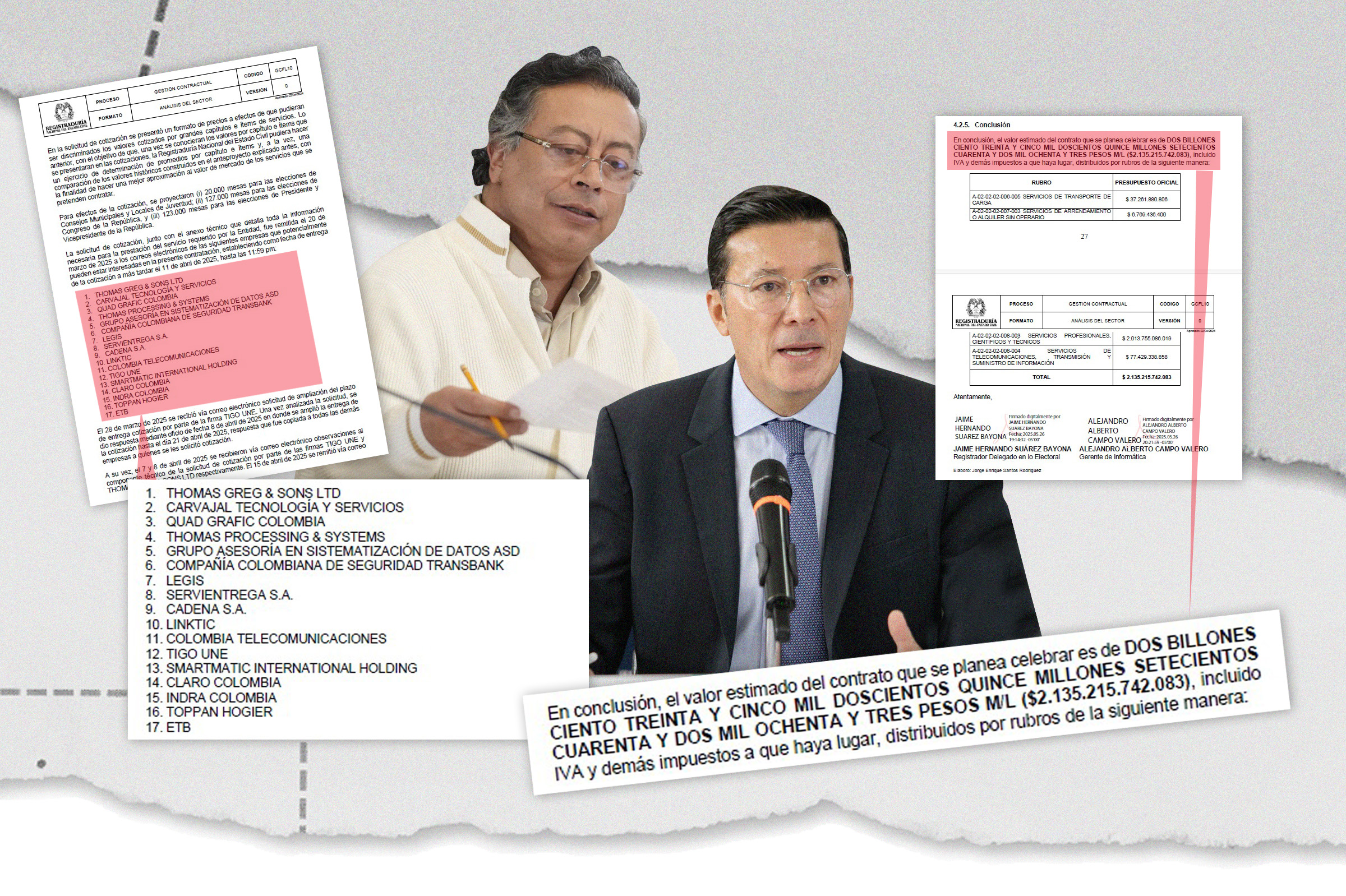 Contrato por $2,1 billones para elecciones de 2026 tendría un único proponente: ¿Thomas?