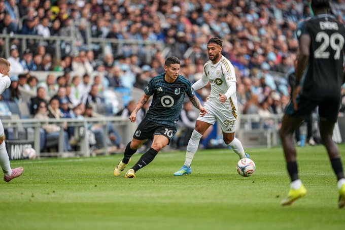 Revelan cuándo sería el último partido de James Rodríguez con Minnesota United