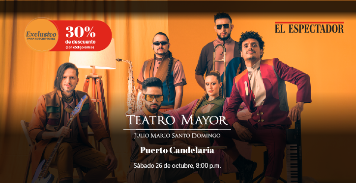 Fiesta y música con Puerto Candelaria este 26 de octubre en el Teatro Mayor
