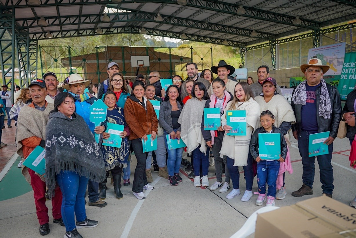 Entrega subsidio de vivienda rural Sumapaz.