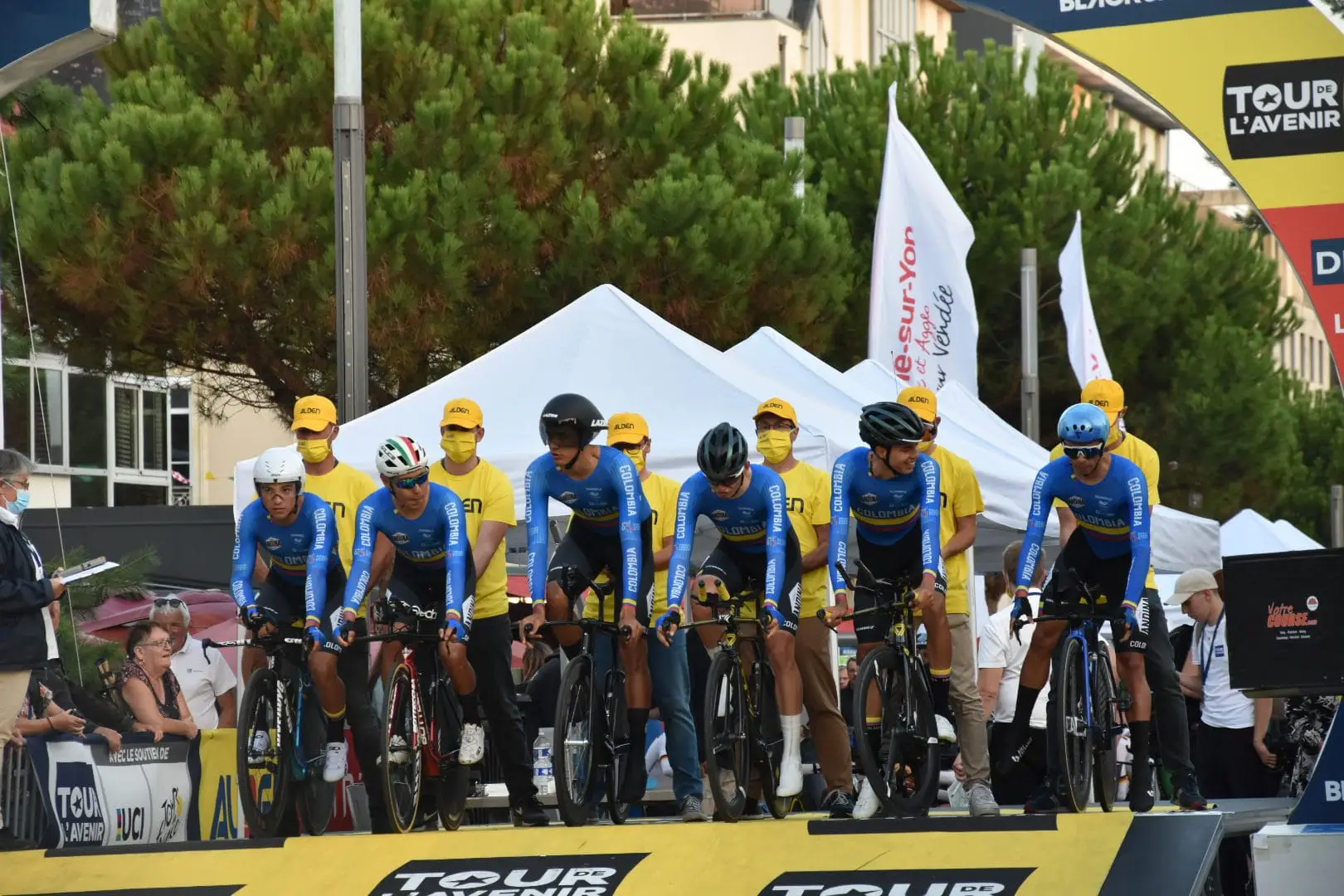 Selección de Colombia, 19 en la contrarreloj por equipos del Tour de L’avenir