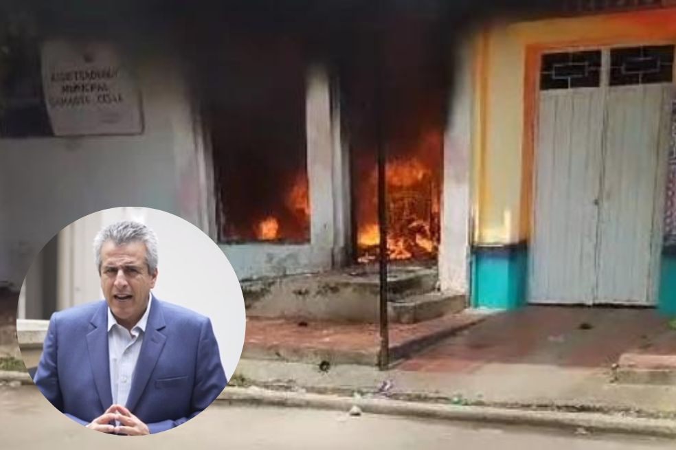“Ya identificamos a quien prendió fuego a la Registraduría en Gamarra”: MinInterior