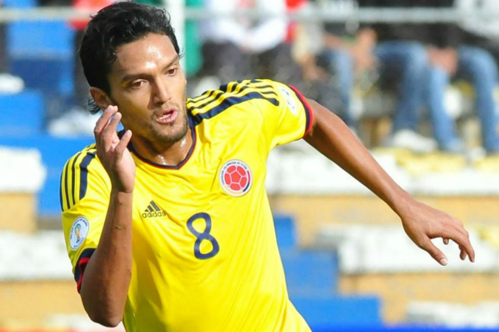 Abel Aguilar con la selección de Colombia en 2011.