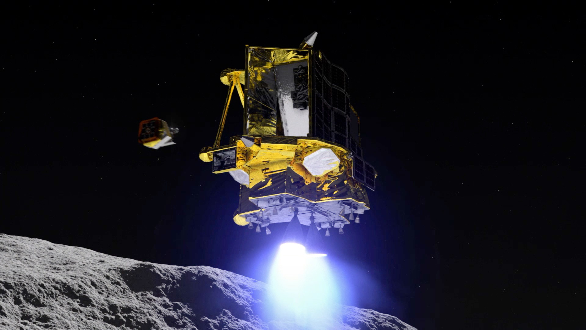 Sonda japonesa SLIM llegó a la Luna, pero paneles solares dejaron de generar energía
