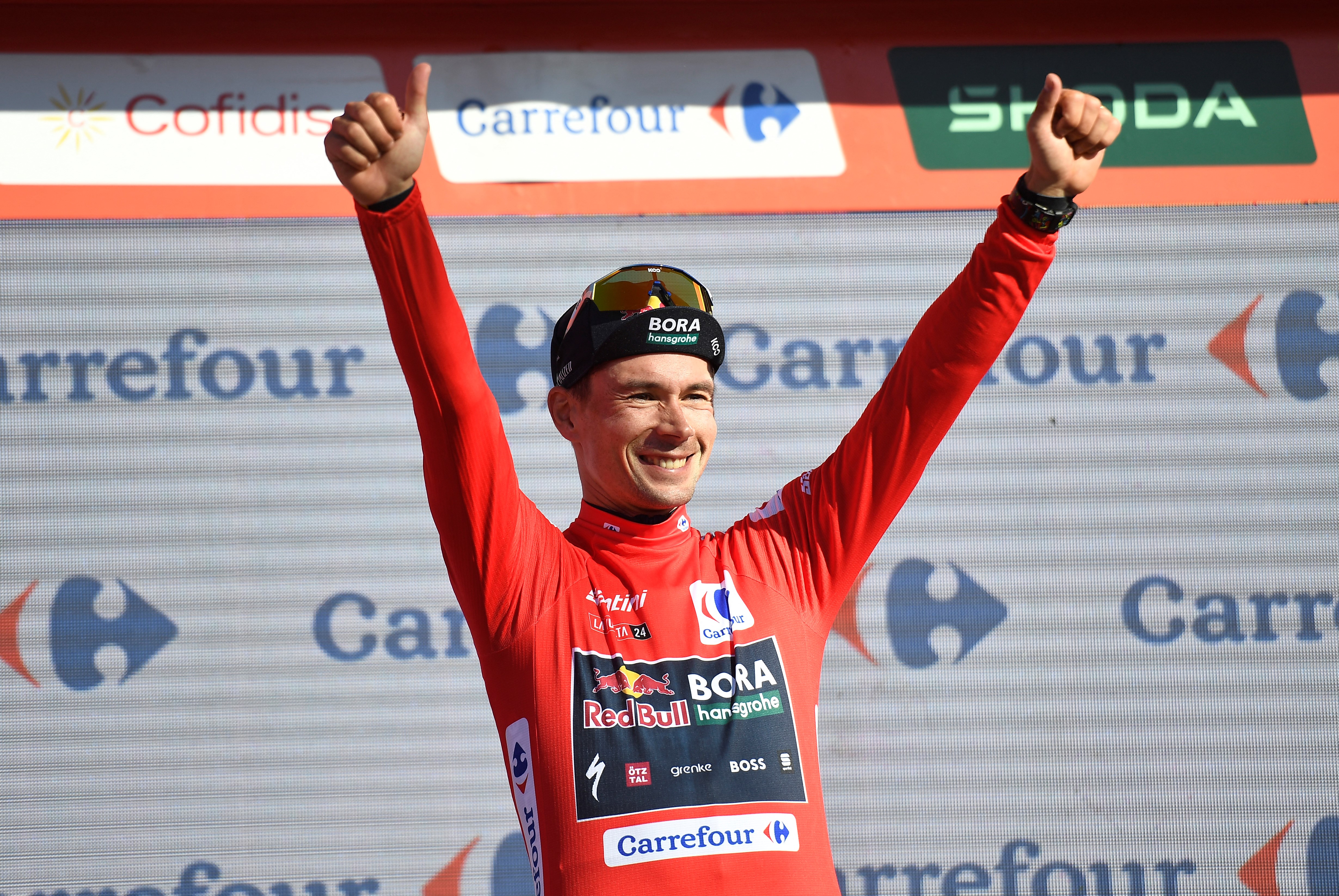 Primoz Roglic, el líder de la clasificación general de la Vuelta a España.