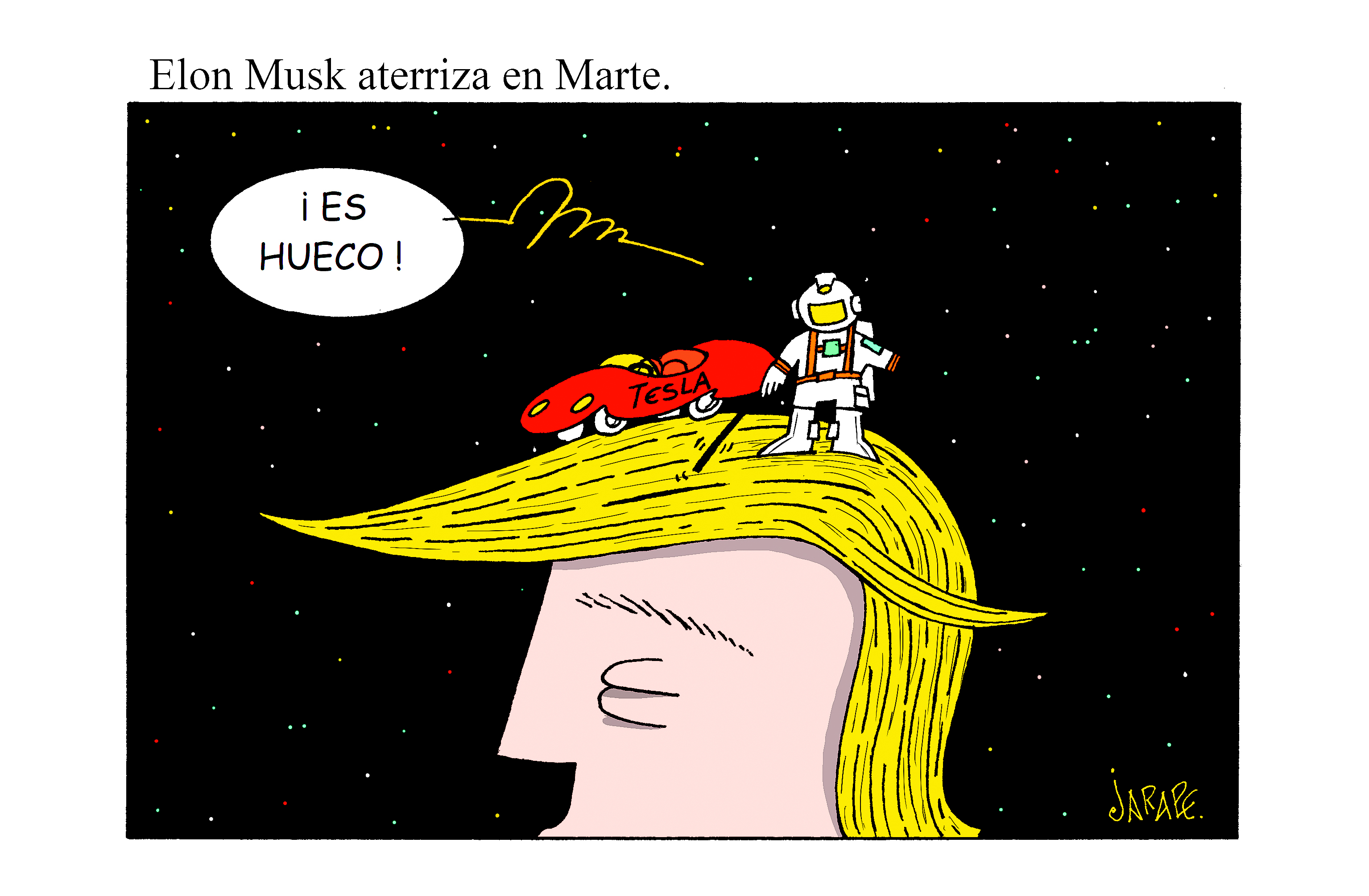 Elon Musk aterriza en Marte