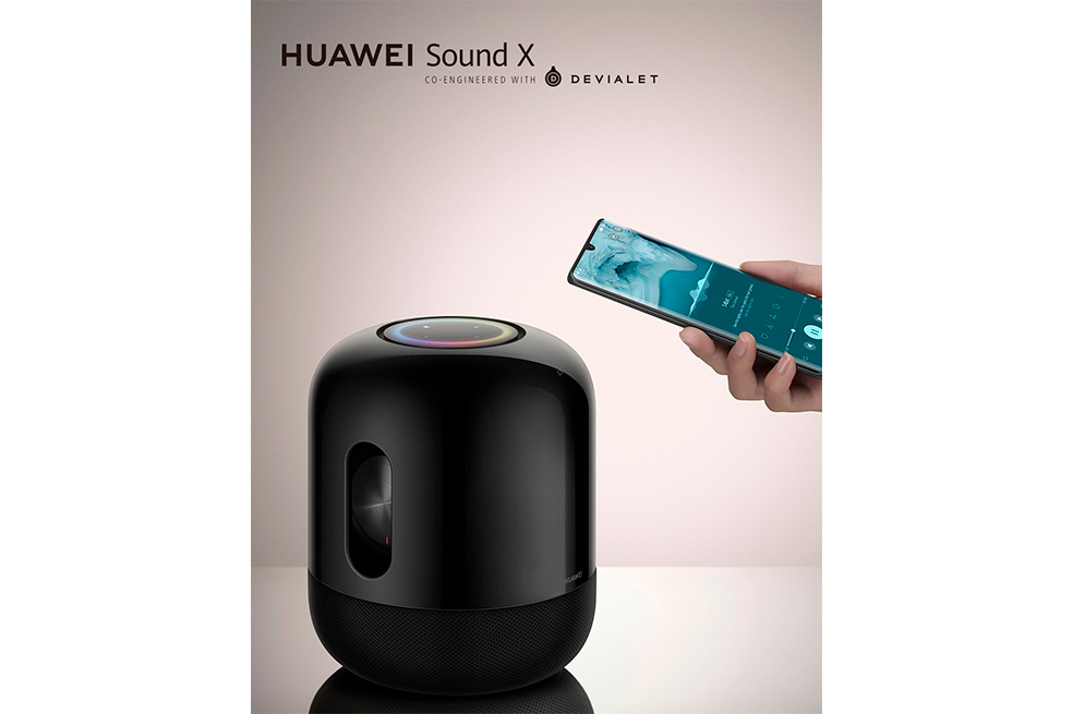 Huawei creó el Sound X con la colaboración de Devialet, empresa francesa dedicada al sonido de alta calidad.