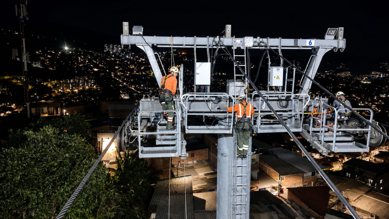 Línea H del metrocable de Medellín está cerrada desde el terremoto: hacen inspecciones
