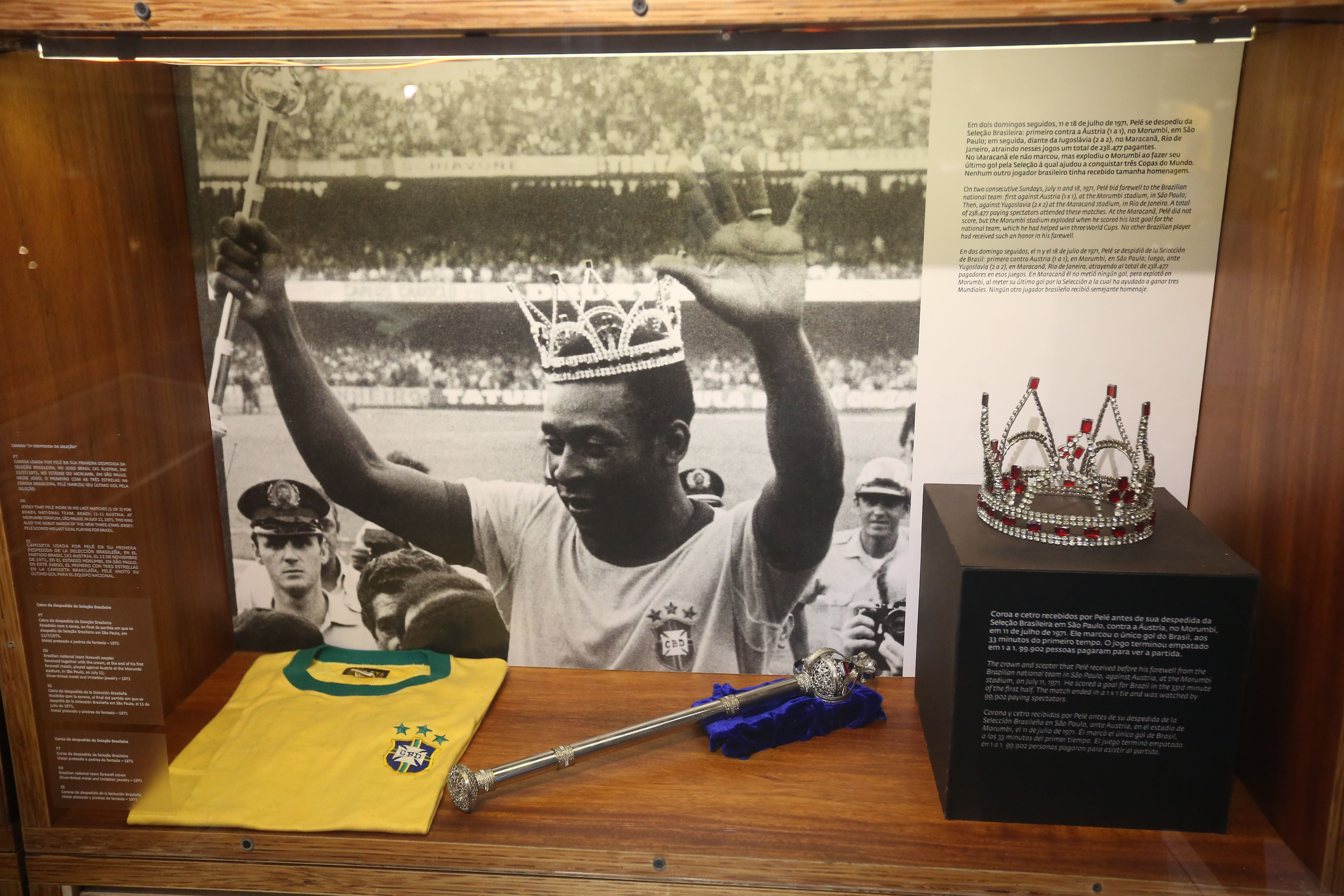 BRA50. SANTOS (BRASIL), 30/12/2022.- Fotografía del Museo Pelé, dedicado a su amplia carrera futbolística, hoy, en Santos (Brasil). El brasileño Edson Arantes do Nascimento 'Pelé', considerado por muchos el mejor futbolista de todos los tiempos, murió este jueves a los 82 años, debido a las complicaciones del cáncer que padecía en el hospital de Sao Paulo donde estaba ingresado desde el pasado 29 de noviembre. EFE/ Guilherme Dionizio