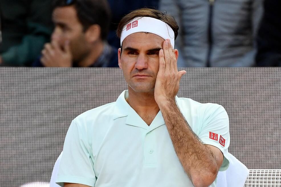 Roger Federer se retiró del Masters 1.000 de Roma por lesión