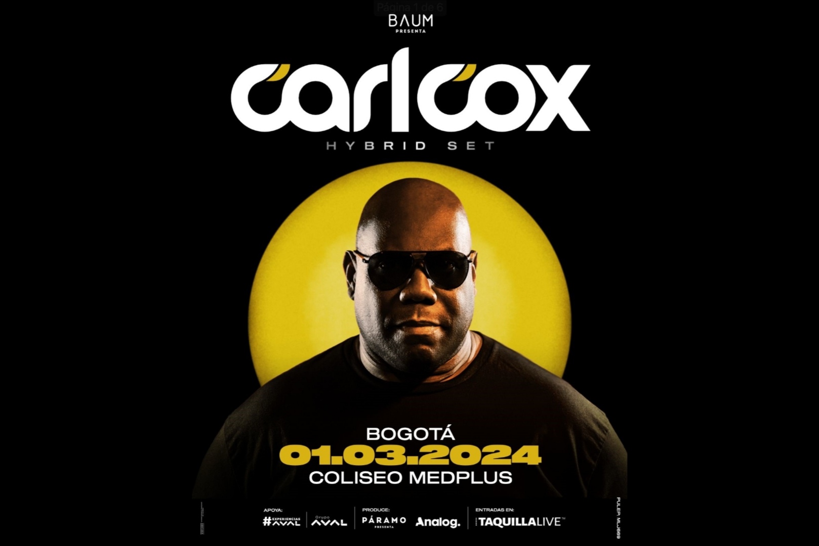 Carl Cox en Colombia: fecha, lugar y boletas para el show de uno de los mejores Dj
