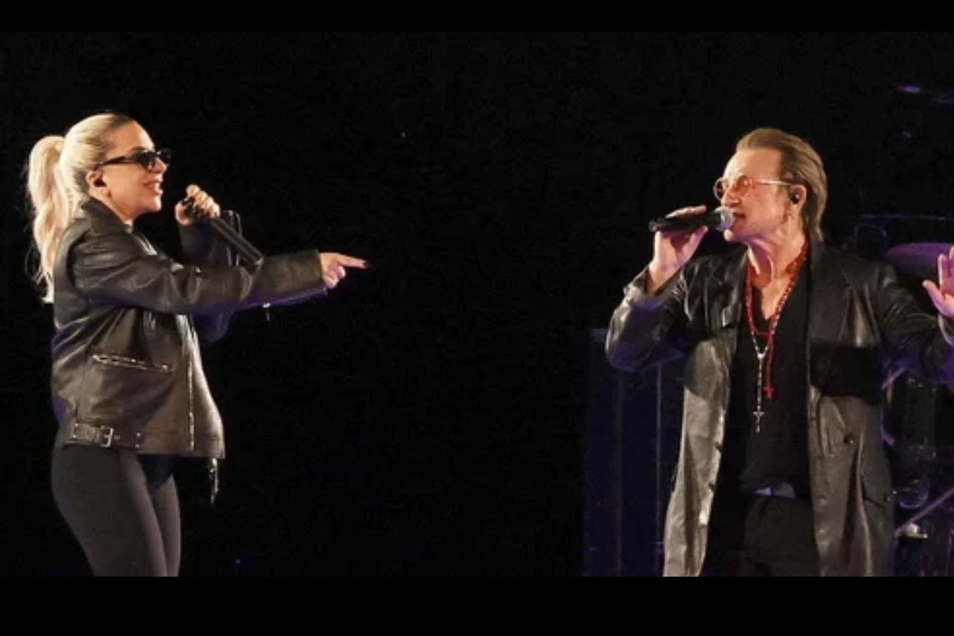 Video: Lady Gaga se unió a U2 en su concierto en Las Vegas y cantó ‘Shallow’