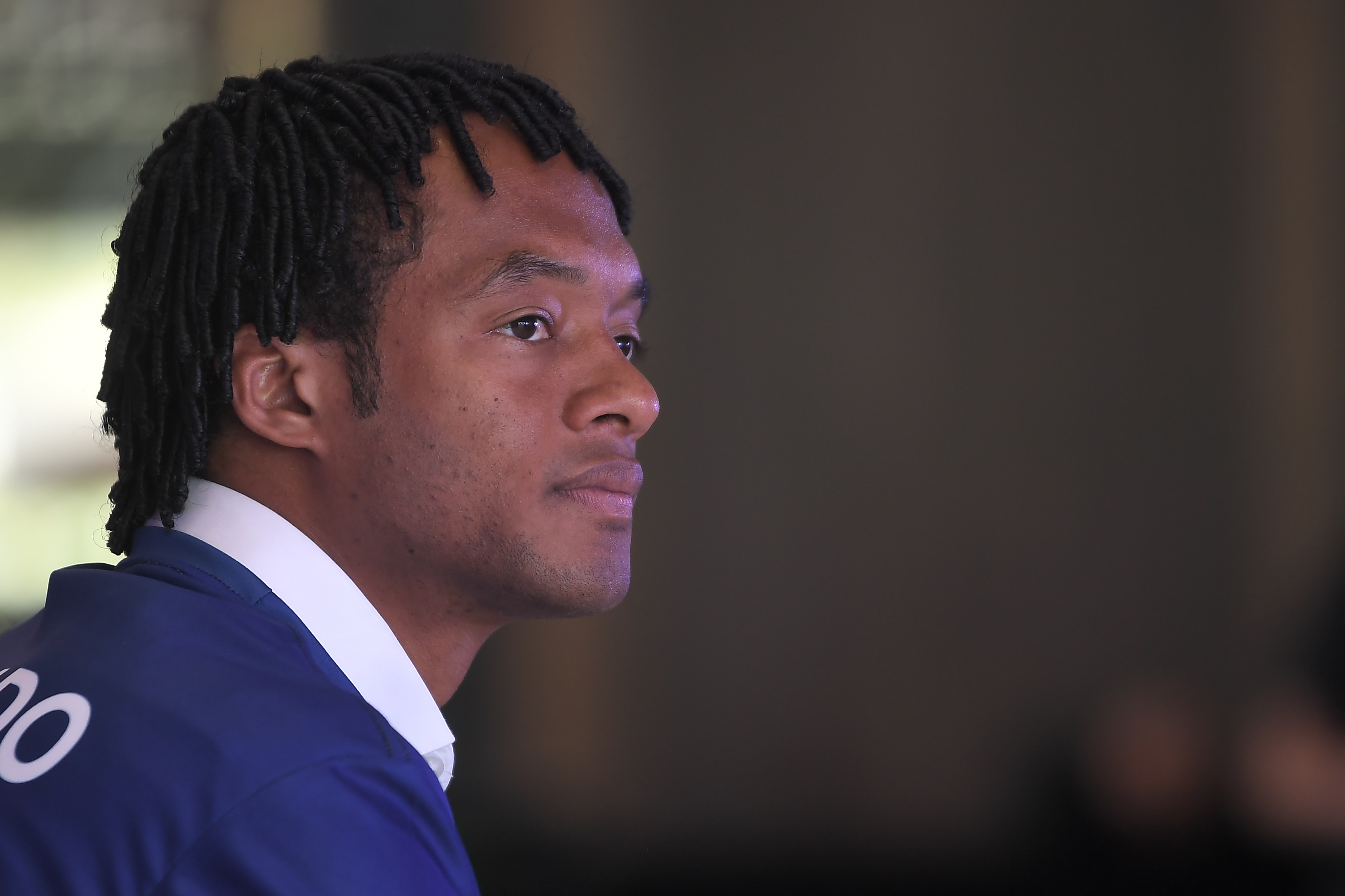 Rueda de prensa del futbolista colombiano durante evento realizado en el país