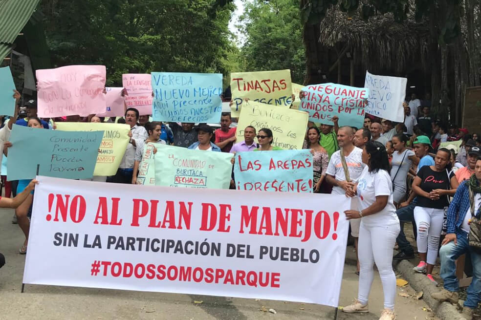Bloquean entrada al parque Tayrona en protesta por Plan de Manejo