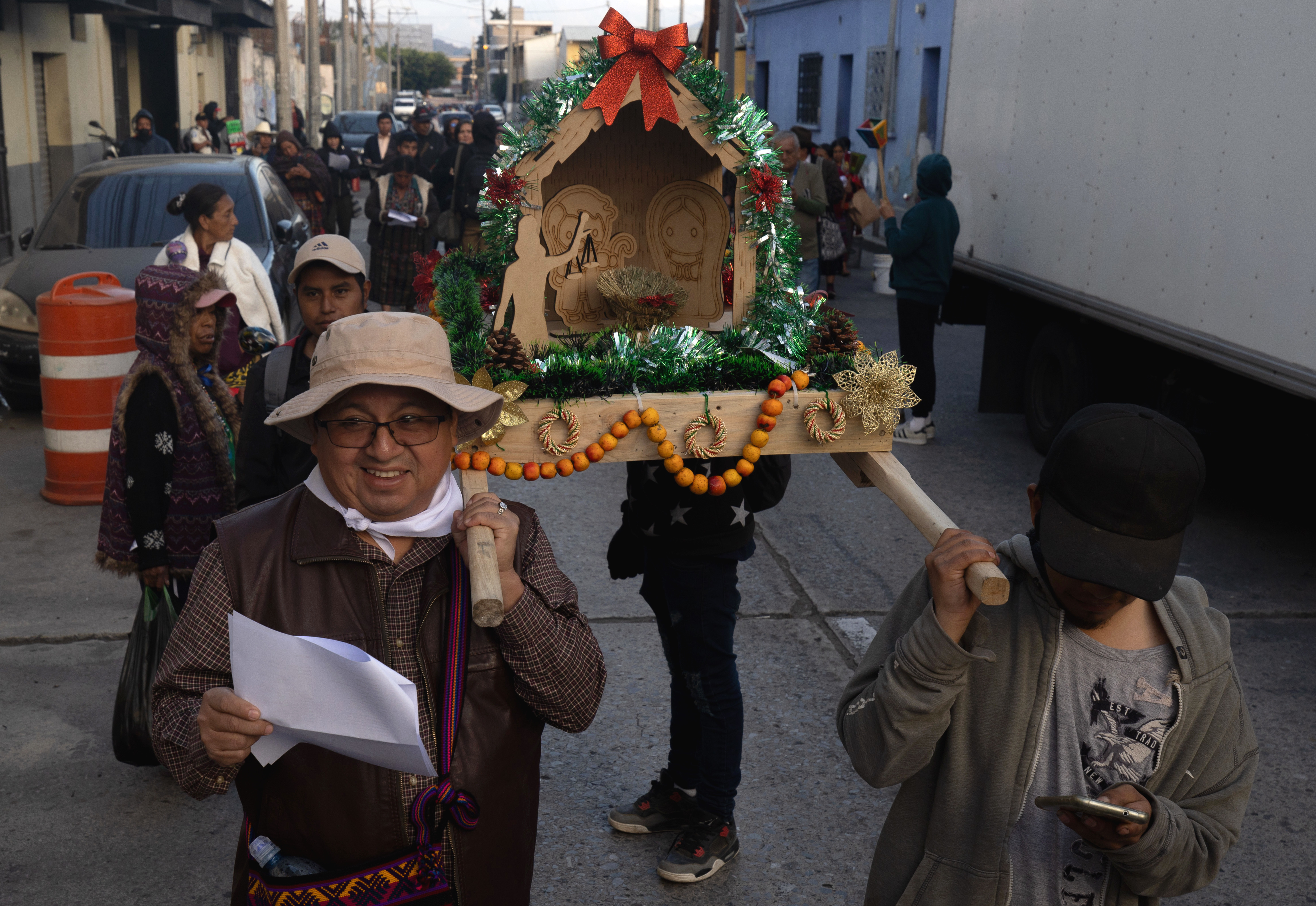 Los cantos de villancicos navideños contra la corrupción en Guatemala
