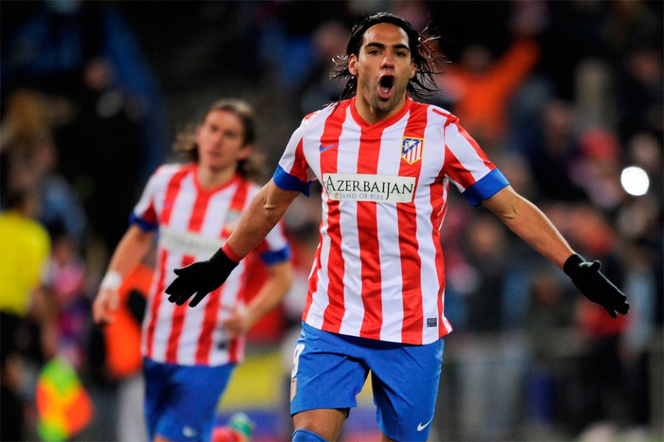 Falcao, 43 goles en 44 partidos con el Atlético en 2012