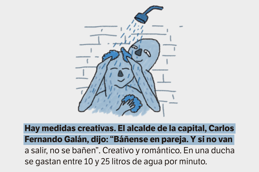 Bogotá volvió a un racionamiento de agua por sectores luego de 40 años. Hay que empezar a gastar menos agua. ¿Cómo?