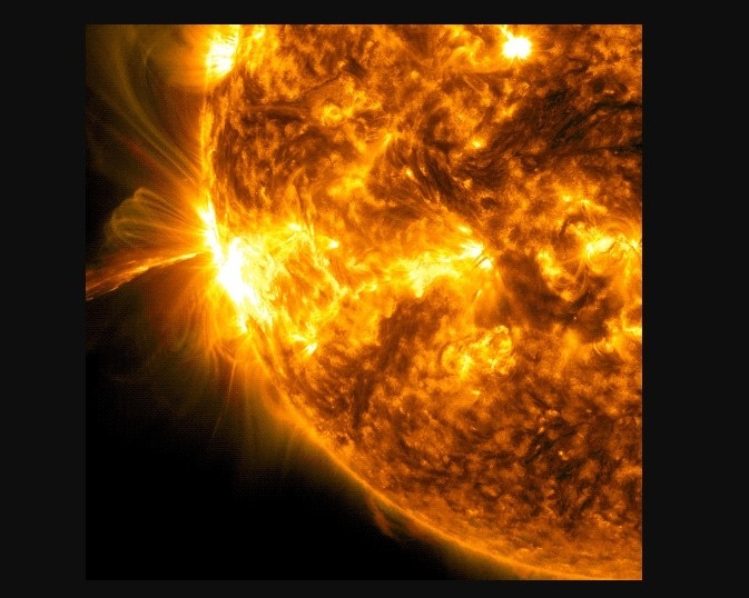 Imagen de la llamarada solar del 24 de octubre