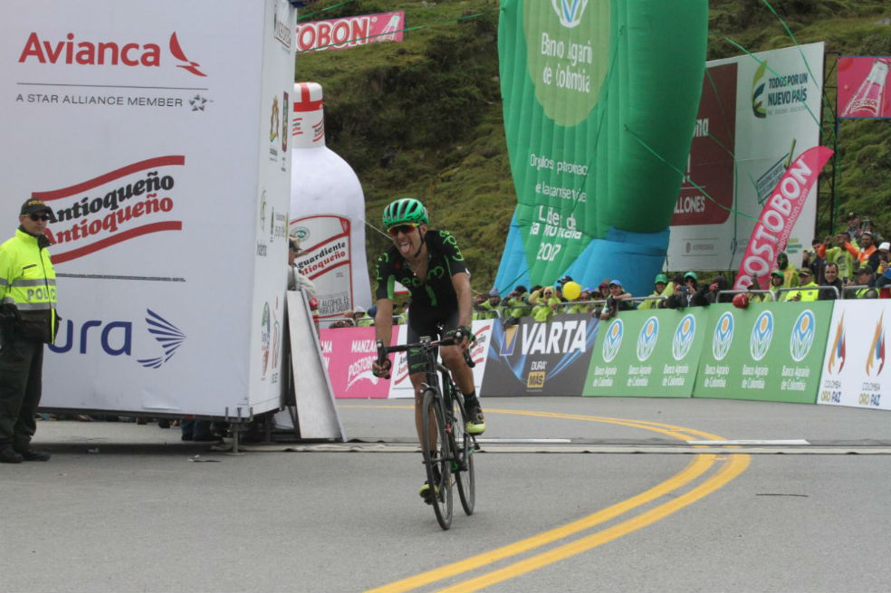 Juan Pablo Suárez ganó la cuarta etapa de la Vuelta a Colombia