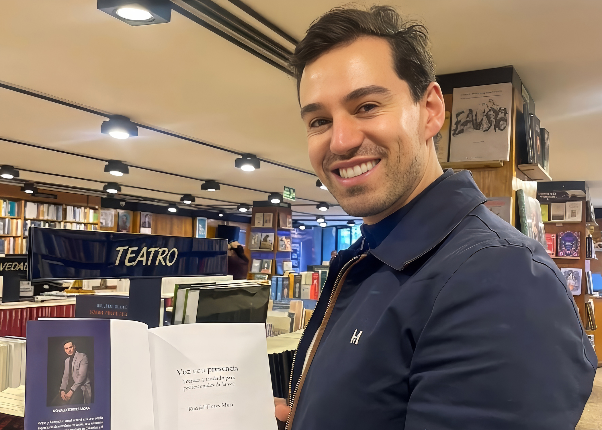 Actor de ‘Pandillas, guerra y paz’ lanza libro y revela secretos para manejar la voz