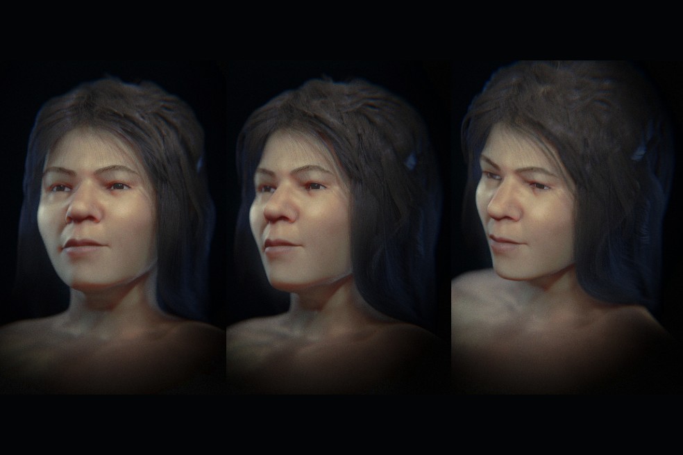 Reconstrucción facial revela cómo pudo haber sido una mujer de la edad de piedra