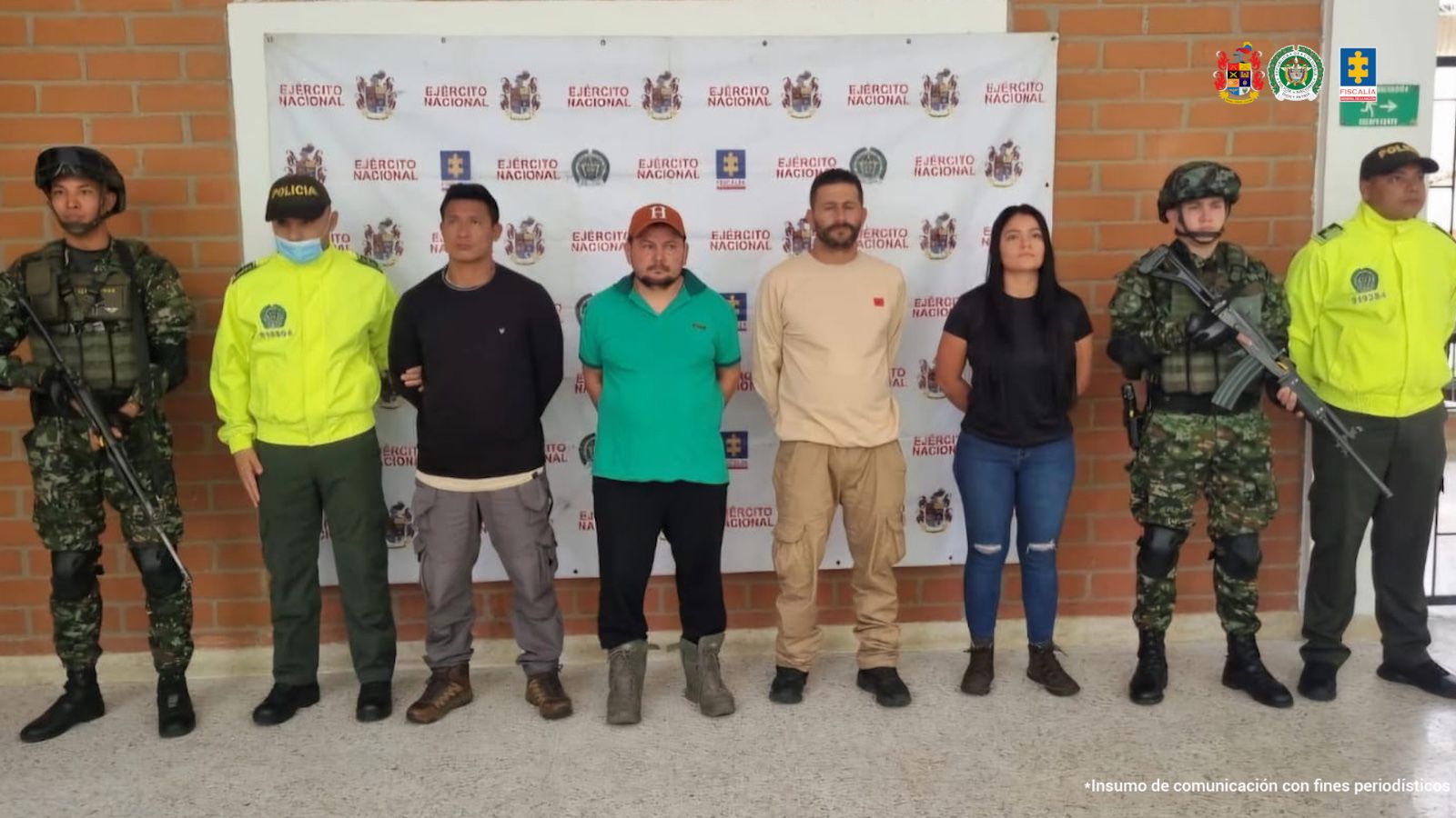 A la cárcel alias Firu y más disidentes que se movilizaban en camionetas de la UNP