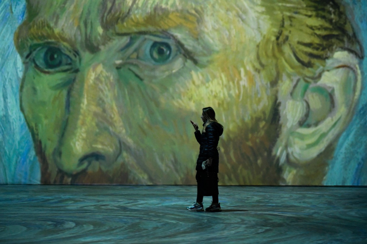 Fotografías de la exposición 'Beyond Van Gogh", que estará en Bogotá hasta el 14 de agosto.